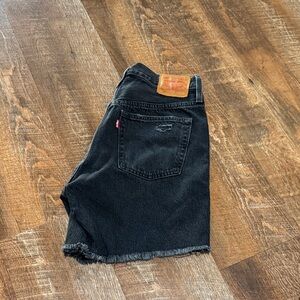 Levi's Black Jean Shorts